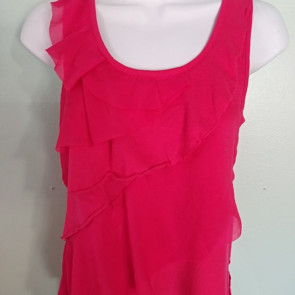 Tiered Ruffled Tank Top - Picture 1 of 6